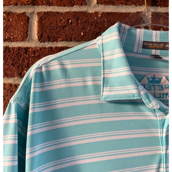 Peter Millar Summer Comfort Stripe Polo XXL - Picture 7 of 7